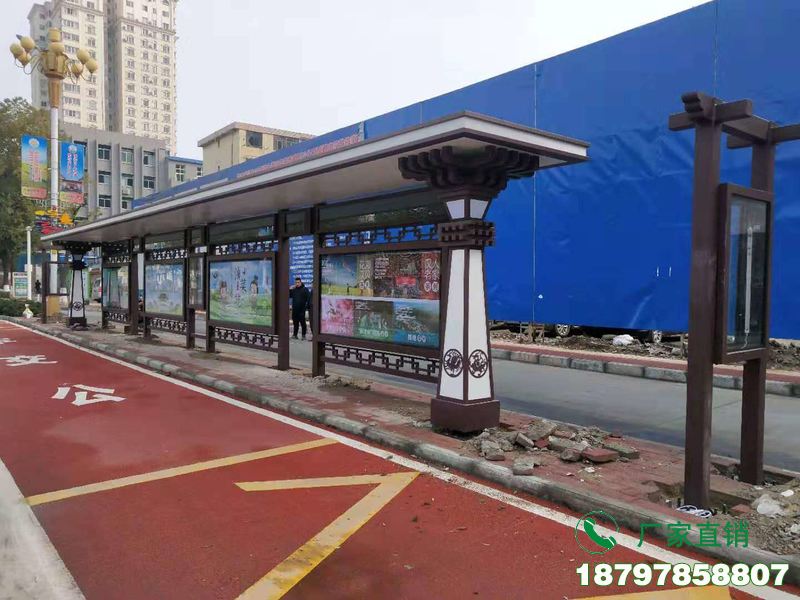 白水县创新复古公车等候亭